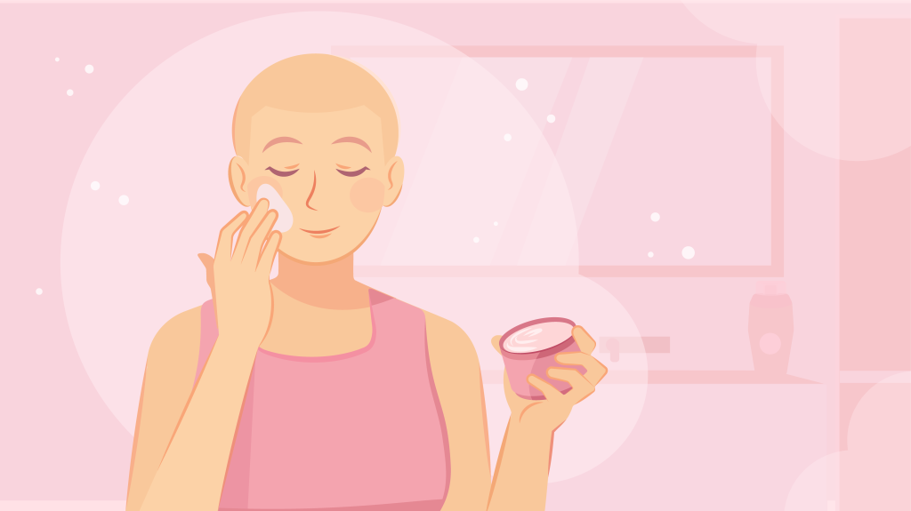 Уход за кожей во время лучевой терапии при опухоли мозга