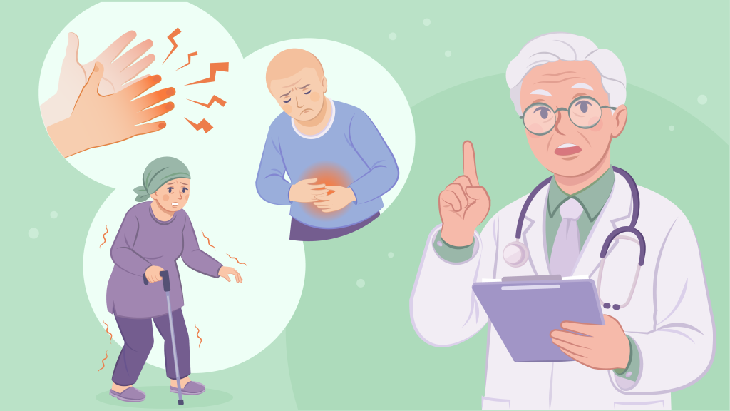 Какие симптомы у полинейропатии